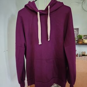 Plum colored Zenana Hoodied sweatshirt XL